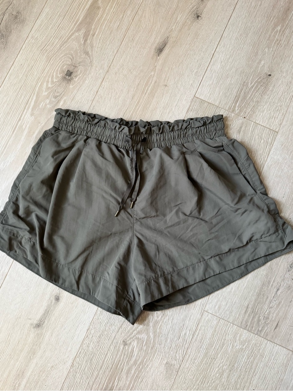 all in motion Olive Drawstring Shorts size small
